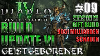 Diablo4  Season6  Vessel of Hatred  Geistgeborener Build Update6 09  Lets Play Deutsch German [upl. by Nautna]