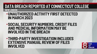 Connecticut College conducts investigation after data breach reported [upl. by Felic474]