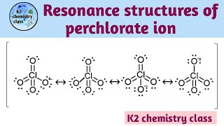 Resonance structures of perchlorate ion ClO4 resonance structures by khushboo yadav [upl. by Frieda189]