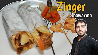 Zinger shawarma  زنگر شوارما [upl. by Okimuk]