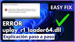 SOLUCION El programa no puede iniciarse porque falta uplayr1loader64dll en el equipo [upl. by Thorley]