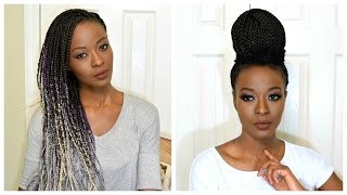 Hide Your Ombre Box Braids With Crochet Braids [upl. by Waverley]