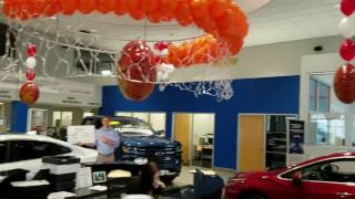 Balloon Decor March Madness Chevy Dealership Basketball Theme 2017 [upl. by Ilse]