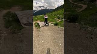 Fun features in Passo del Tonale Italy mtb mtblife [upl. by Ibrad]