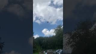 The Lancaster Bomber flying over the Leckford estate military [upl. by Tecla]