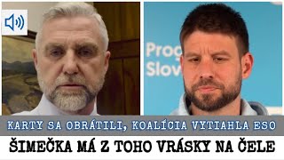 KARTY SA OBRÁTILI KOALÍCIA VYTIAHLA ESO ŠIMEČKA MÁ Z TOHO VRÁSKY MA ČELE [upl. by Elolcin402]