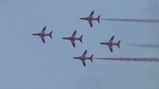 Torbay Airshow Red Arrows display 2024 [upl. by Ecydnarb634]