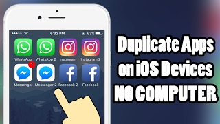 How to duplicate APPS on iOS 10  iOS 1033  without a COMPUTER [upl. by Lewendal]