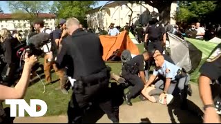 Georgia police forcefully arrest protestors at Emory University [upl. by Licha]