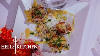 Chef Serves Swordfish With Hollandaise  Hells Kitchen [upl. by Oicanata515]