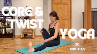 Yoga to Twist amp Tone  20 Minutes [upl. by Cornish208]