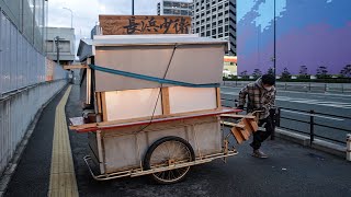 屋台も看板もすべて自作のカスタム屋台のワンオペ屋台店主！留学中に中洲屋台で修行し卒業後に屋台を開業！中国出身店主の中華屋台 Japan Fukuoka Yatai Chinese food stall [upl. by Harret]