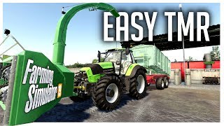 Trying To Find An Easy Way To Make TMR  Oakfield Farm  Farming Simulator 19 [upl. by Knarf]