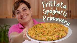 FRITTATA DI SPAGHETTI PRIMAVERA Ricetta Facile  Fatto in Casa da Benedetta [upl. by Tyrus]