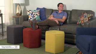 Belham Living Hadley Hexagon Ottoman  Product Review Video [upl. by Cattier344]