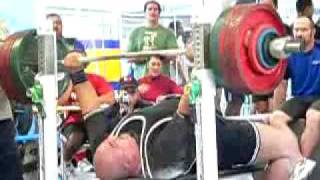 REUBAN SIMANU SAMOAN POWER  643 5 POUND BENCH PRESS [upl. by Ajssatsan]