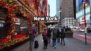 New York Christmas Decorations 2024 NYC 4k Holiday Walking Tour [upl. by Kirwin697]