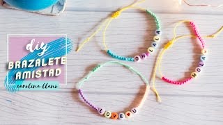 DIY Brazaletes de Amistad Facil tutorial  Carolina Llano [upl. by Bumgardner429]