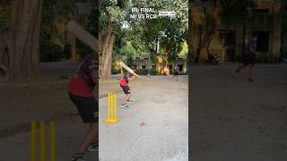 IPL FINAL MI VS RCB Intense Gully Cricket Match🏏 ipl rohitsharma viratkohli cricket msdhoni [upl. by Boaten]