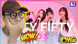 FIFTY FIFTY  quotSOSquot English Ver Live Performance  82Live Reaction [upl. by Tobye]