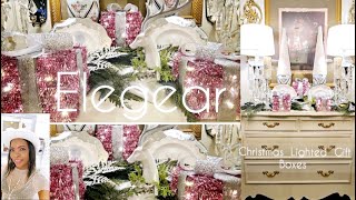 Elegear Christmas Lighted Gift Boxes Christmas Decorate With Me Christmas Inspiration [upl. by Ahsenwahs570]