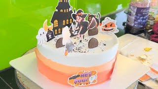 Halloween Birthday Cake Decoration Ideas  Easy Cake [upl. by Iroj]