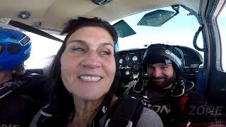 Denise Binghams DZONE Tandem skydive at Skydive Idaho [upl. by Ailssa]