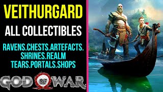 God of War  Veithurgard All Collectible Locations  100 [upl. by Zela]