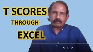 EE6 T Scores through Excel [upl. by Beebe]