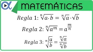 Leyes de los radicales [upl. by Nahtiek]