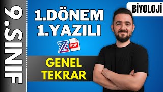 9sınıf biyoloji 1dönem 1yazılı hazırlık 📌GENEL TEKRAR ÖZET KONU ANLATIMI 2024 2025 📂PDF [upl. by Otreblide]