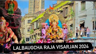 lalbaugcha raja visarjan  Mumbais Biggest Ganpati Visarjan  biggest lalbaugcha raja [upl. by Raven]