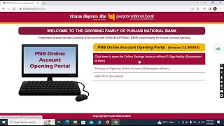 Punjab National Bank Online Account Opening  pnb bank account kaise khole  Accounting Solutions [upl. by Airdnala]