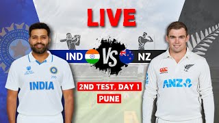 IND vs NZ LIVE  2nd Test Day 1 2nd Session Commentary amp RealTime Scores  India vs New zealand [upl. by Anniram]