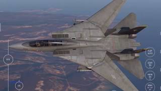 F14 Takeoff and Intercept in Carrier Landing HD [upl. by Rodd592]