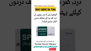 Aceclofenac 100mg  Spiano 100 mg tablet painkiller aceclofenac shorts medicine [upl. by Alleunam]