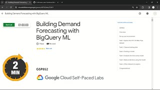 Building Demand Forecasting with BigQuery ML  qwiklabs  GSP852 [upl. by Lane911]