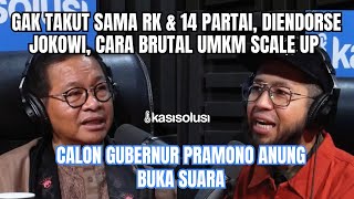 CAGUB PRAMONO ‼️ KLARIFIKASI DIENDORSE JOKOWI JAKARTA LEBIH BAIK DARI IKN UMKM MAU DIAPAIN [upl. by Siderf]