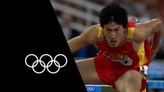 Liu Xiangs Stunning 110m Hurdles Victory  Olympic Records [upl. by Zetta]