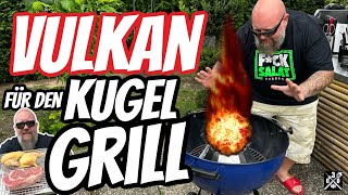 VULKAN für den Kugelgrill der Kettle Booster im Test  030 BBQ [upl. by Boaten]