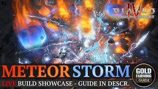 Diablo IV Meteor Storm Chain Lightning Sorceress Build  Live Showcase  Build Guide in Description [upl. by Lock730]