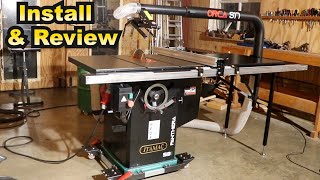 Pro Cabinet Saw ITAMAC Panthera S9 with ORCA S17 Dust Extraction Installation and Review [upl. by Eniron]