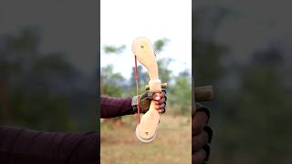 Bamboo Bow And Arrow With Craft diy craft youtubeshorts wood bamboo [upl. by Sivle397]