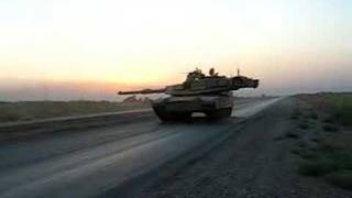 My M1A2 Abrams Tank firing in Iraq [upl. by Tsenre139]