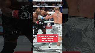 Jake Paul beats Mike Tyson by unanimous decision shorts [upl. by Helfand]