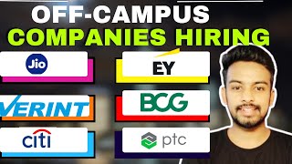 Citi Jio BCG PTC Biggest Hiring  OFF Campus Drive For 2025 2024 2023 Batch  Fresher Jobs [upl. by Adnawat536]