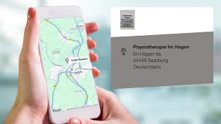 Physiotherapie Im Hagen  Physiotherapeut in Saarburg [upl. by Ynos]