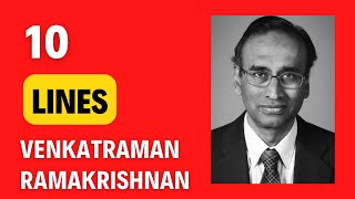 10 lines on Venkatraman Ramakrishnan in English  Nobel Prize in Chemistry [upl. by Ennail]