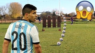 KUN AGUERO IMPOSSIBLE GOAL IN REAL LIFE FOOTBALL BEST GOALS RECREATED 10 [upl. by Amity]