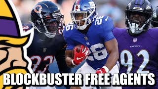 11 Blockbuster Free Agents for the Minnesota Vikings 👀💰🤯 [upl. by Kilbride90]